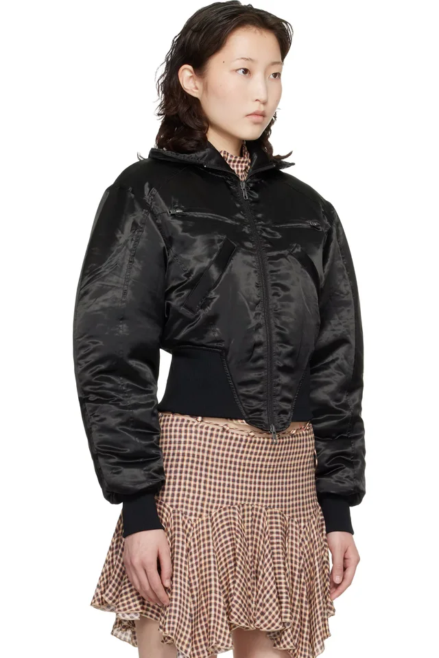 KNWLS Black M-Claw Bomber Jacket, photo 2 of 4 from SSENSE