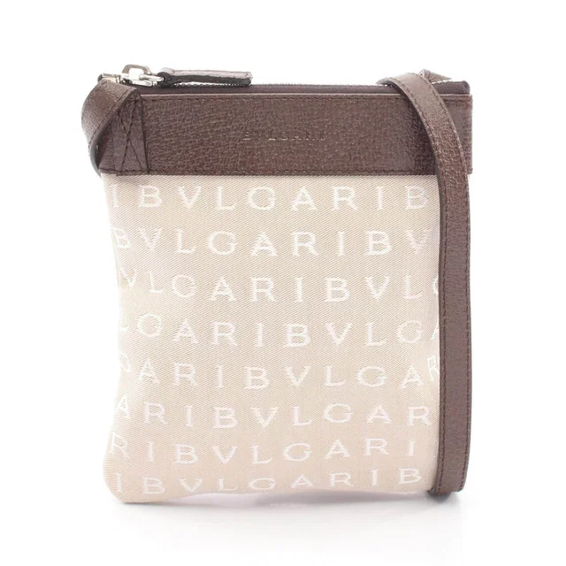 Bvlgari Logo Mania Shoulder Bag in Canvas from LuxUness