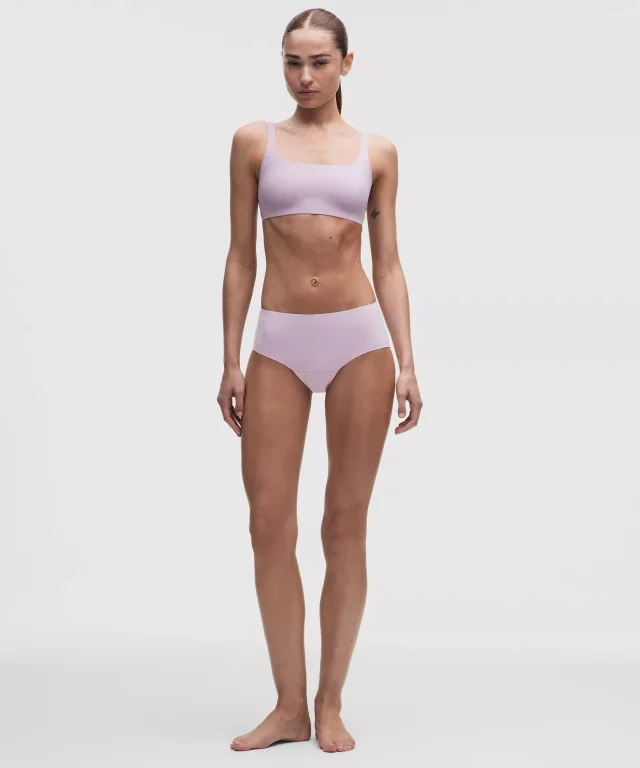 lululemon Wundermost Ultra-Soft Nulu Scoop-Neck Bralette *A–C Cups in Lilac Play, photo 3 of 5 from lululemon