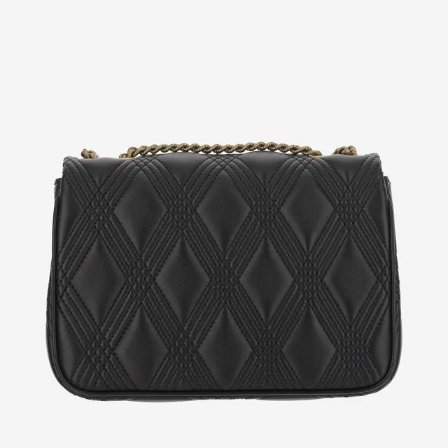 Valentino Garavani Quiltie Shoulder Bag — Black Lambskin Leather in Black Lambskin from HEWI