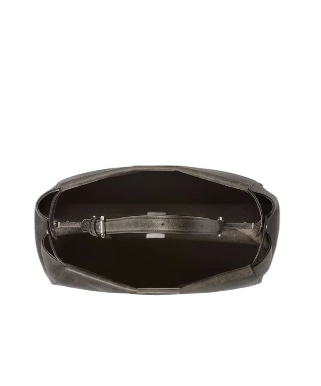 Fendi My Peekaboo Large Black vintage-effect leather bag, photo 5 of 7 from SENSER