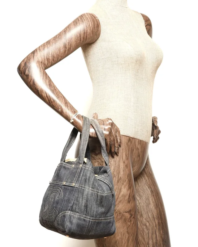 Chanel Sparkling Denim Coco Mark Tote Bag in Denim from A Retro Tale, photo 8 of 8