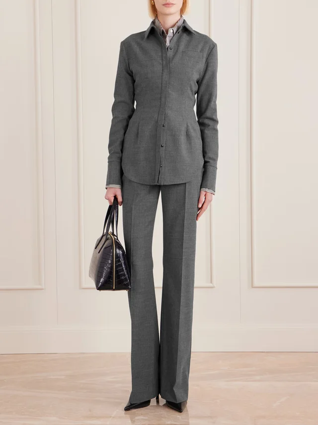 TOVE Elvin woven shirt in Grey, photo 2 of 2 from NET-A-PORTER (Canada)