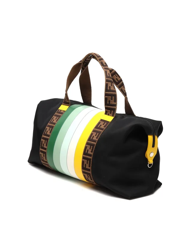 Fendi 2021s Zucca Junior Weekend Bag in Nylon from A Retro Tale, photo 2 of 7