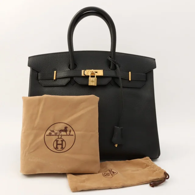 Hermès 1996 Birkin 35 Black in Black from VINTAGE QOO TOKYO, photo 13 of 13