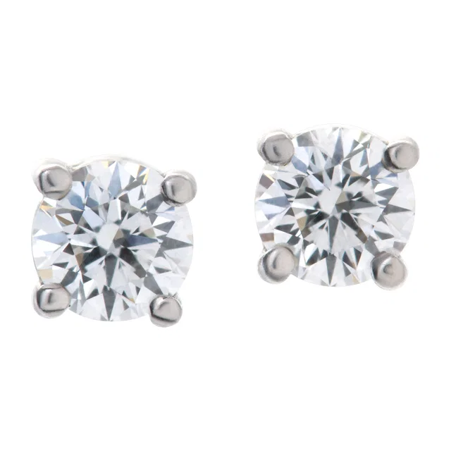Tiffany & Co. Solitaire diamond earrings in White White Gold from Gray And Sons