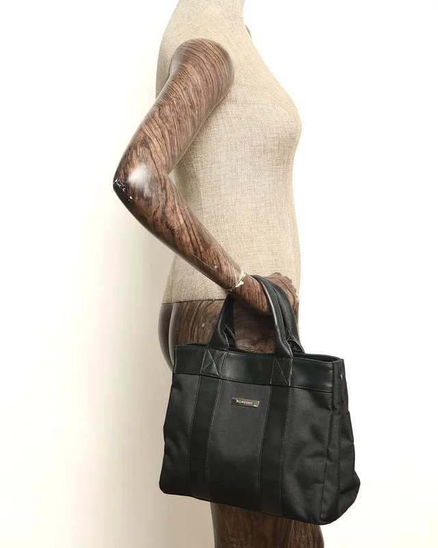 Saint Laurent Logo Plate Tote Bag in Canvas from A Retro Tale, photo 8 of 8