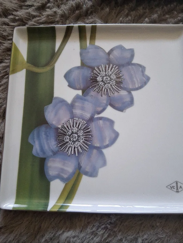 Van Cleef & Arpels Porcelain Jewelry Tray Butterfly 7x7 in purple|green from Poshmark