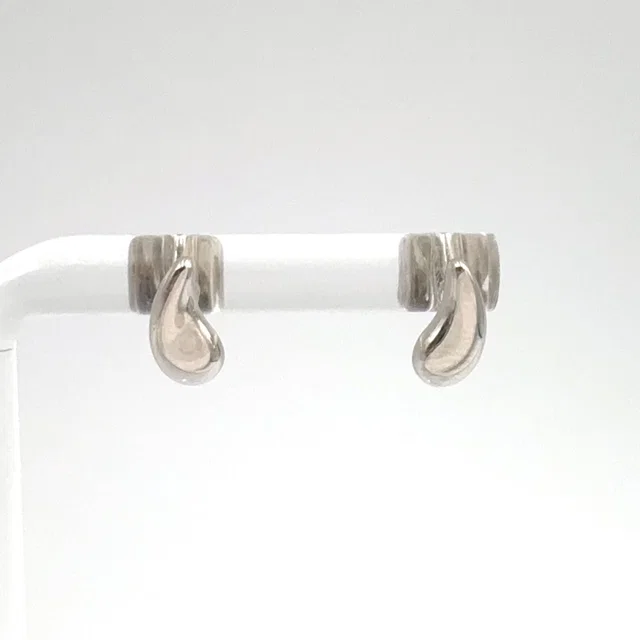 Tiffany & Co. Teardrop Platinum Earrings from The Reluxe