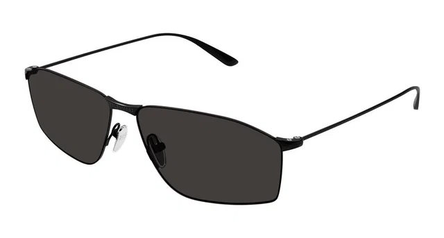 Balenciaga Bb0413s Sunglasses — Black Metal in Black from HEWI