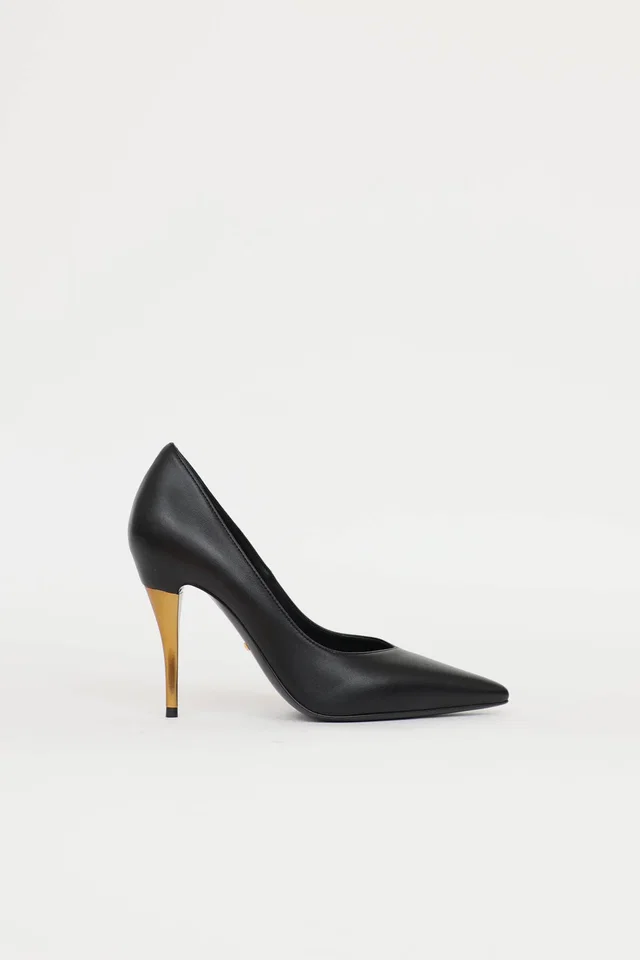 Gucci Leather Charlotte Pump in Leather from VSP Consignment