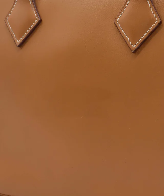 Hermès Plume 28 Naturel Veau Chamonix Hand Bag 2004 Square H Palladium Hardware in Calfskin from Luxury Promise, photo 10 of 14