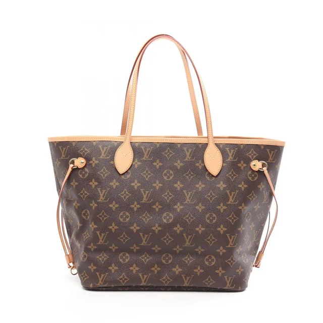 Louis Vuitton Tote Bag Neverfull MM Canvas Leather in Canvas from The Reluxe