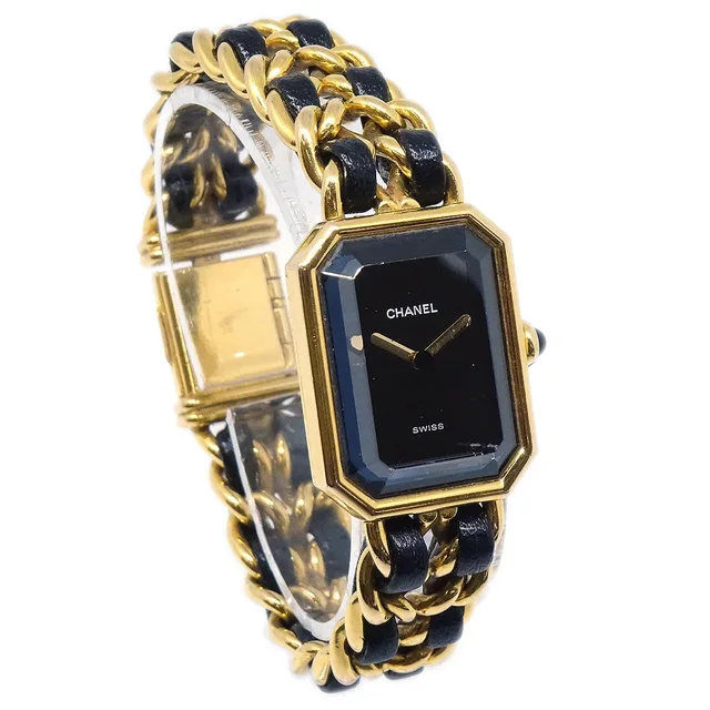 Chanel Premiere Watch #M in Leather from AMORE Vintage Tokyo