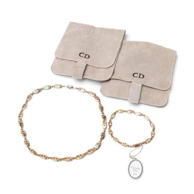 Dior Necklace Set CD Logo Chain Bracelet from The Reluxe