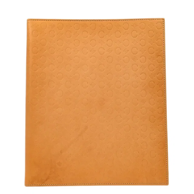 Celine Brown Leather Binder Small Good in Brown Leather from AMORE Vintage Tokyo