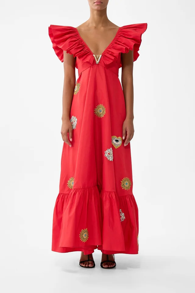 Camilla eBoutique FRILL NECK DRESS WITH HARDWARE NAZAR NIRVANA from CAMILLA, photo 1 of 1