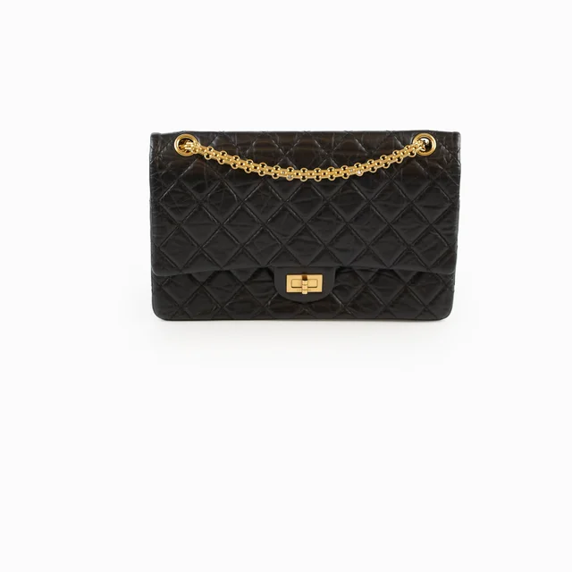 Chanel Reissue 2.55 226 Calfskin Black in Black Calfskin from The Purse Affair
