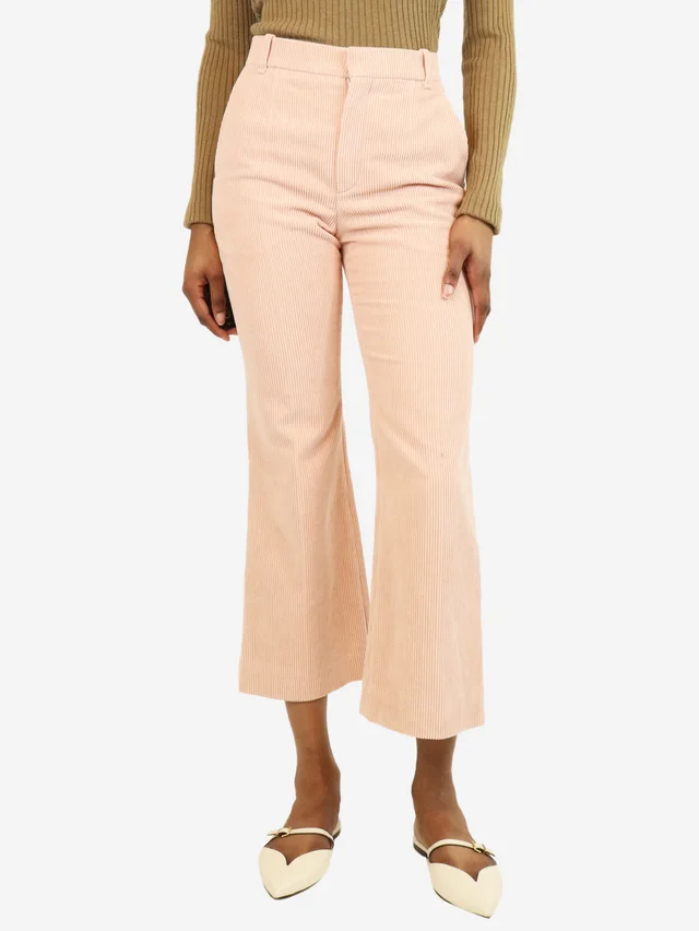 Chloé Misty pink corduroy trousers - UK 6 in Pink from Sign of the Times