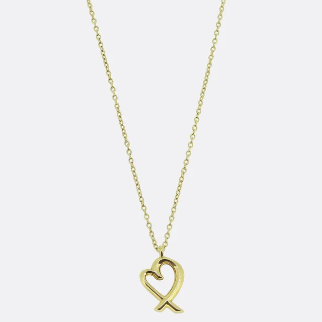 Tiffany & Co. Paloma Picasso Open Heart Pendant Necklace from The Vintage Jeweller