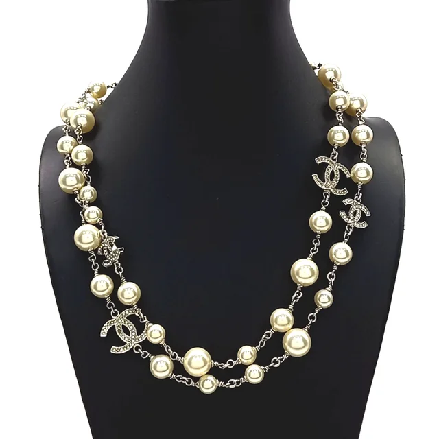 Chanel Pearl Logo Necklace from GUGUS, photo 1 of 1