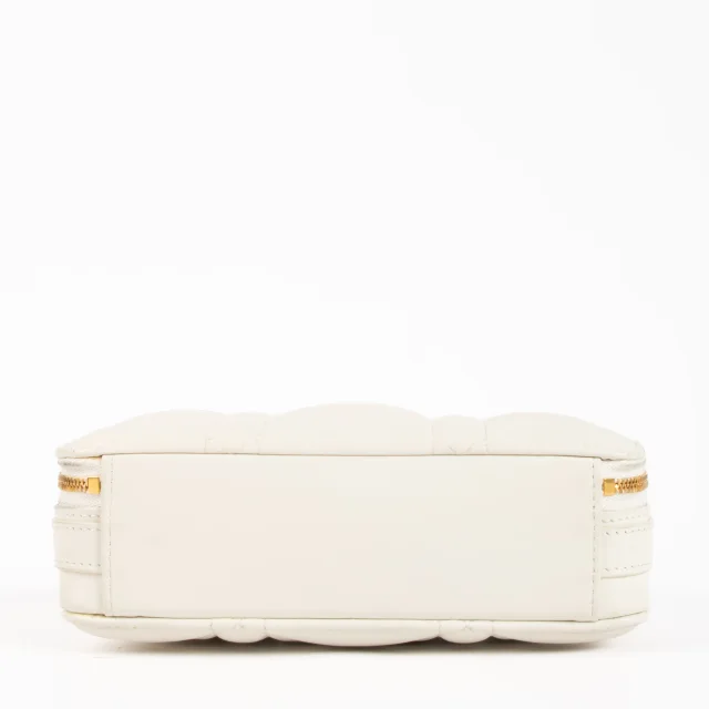 Dior White Macrocannage Calfskin Caro Box Bag in White Calfskin from Labellov, photo 5 of 7