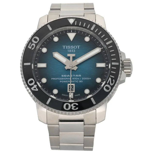 Tissot Seastar T120607 A 46mm Stainless Steel Watch from H&T
