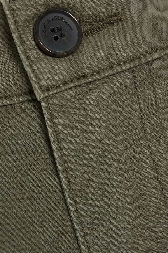 The Elder Statesman Cotton-Twill Straight-Leg Pants in Army green, photo 4 of 4 from THE OUTNET