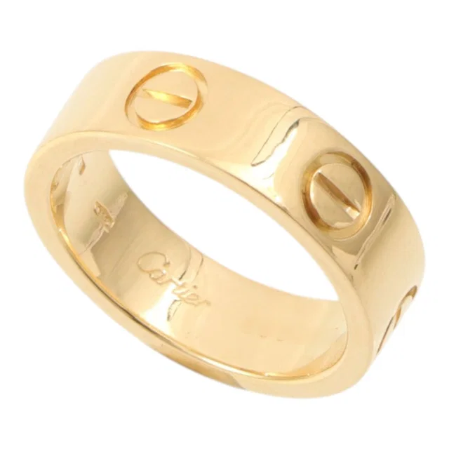 Cartier 18K Love Ring #51 Gold in Gold from VINTAGE QOO TOKYO