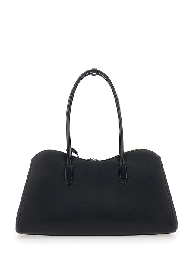 Stella mccartney Shoulder Bag 'Ryder' with Two Top Handles and Lock Detail on the Front in Black Ecoleather for Women in Black 70% True Hemp 30% Lyocell, photo 7 of 11 from Gaudenzi Boutique