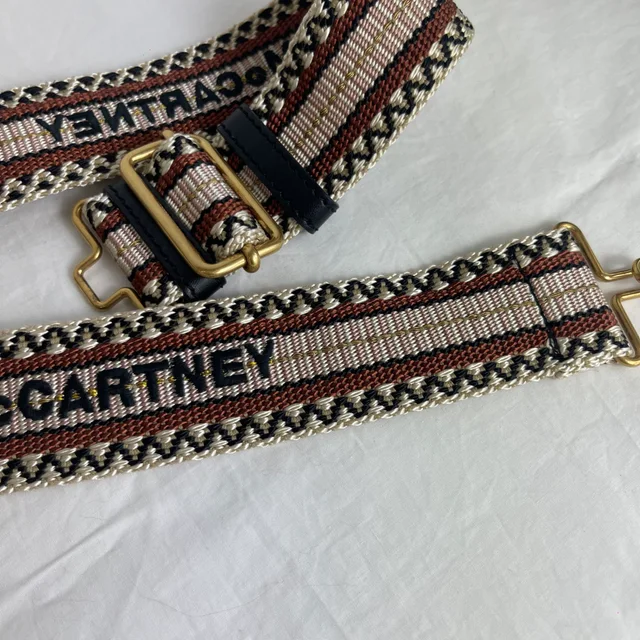 Stella McCartney Embroidered Logo Belt in Cloth, Embroidered, Metal from Reowned, photo 6 of 6