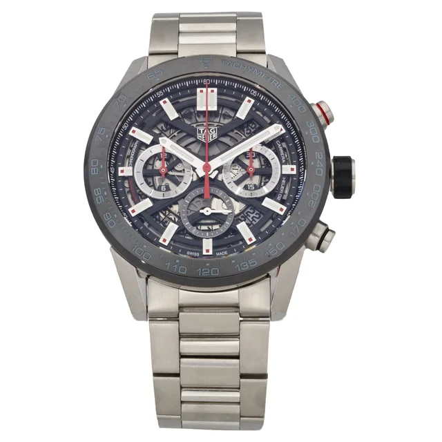 TAG Heuer Carrera CBG2A10 45mm Stainless Steel Watch from H&T