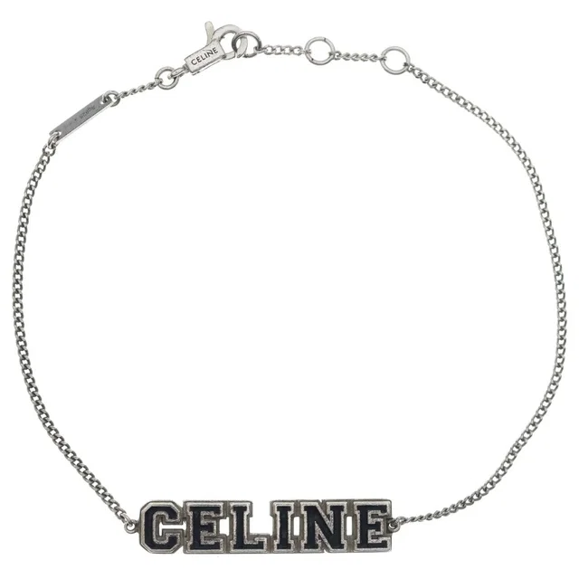 Celine Universite Bracelet Silver Chain in Silver from The Reluxe