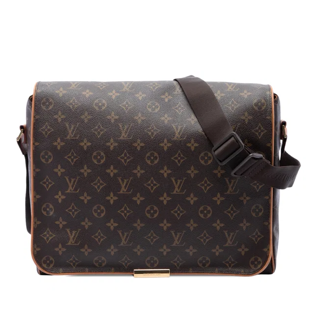 Brown Louis Vuitton Monogram Abbesses Crossbody Bag in Brown Coated canvas from Designer Revival
