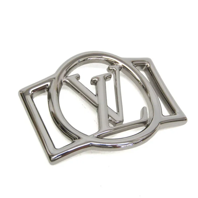 Scarf Ring Silver LV logo buckle scarf ring M77106 in Silver Metal from Elady