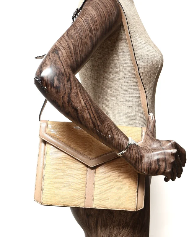 Saint Laurent Yves Flap Bag in Lizard from A Retro Tale, photo 9 of 9