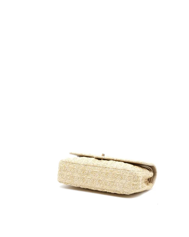 Chanel Paris-Athens Classic Raffia Medium Double Flap Bag in Raffia from A Retro Tale, photo 5 of 11