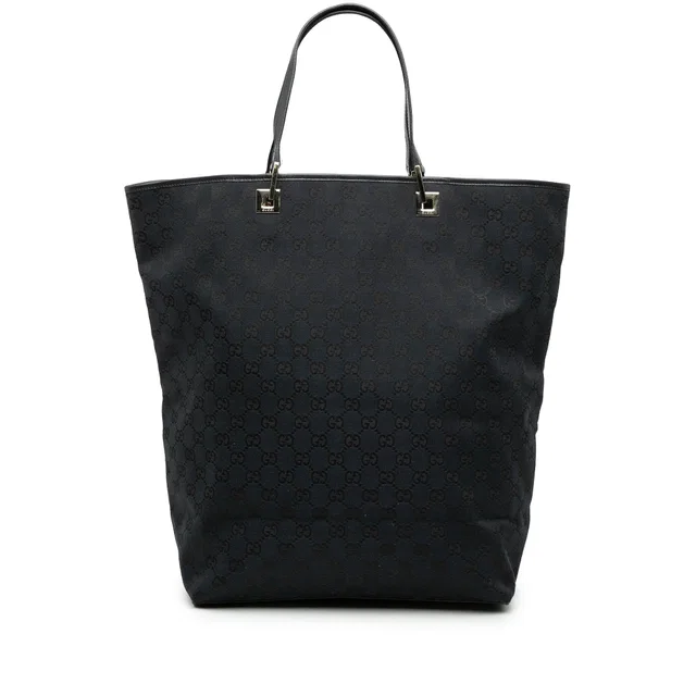 Blue Gucci GG Canvas Tote in Blue Canvas from Designer Revival