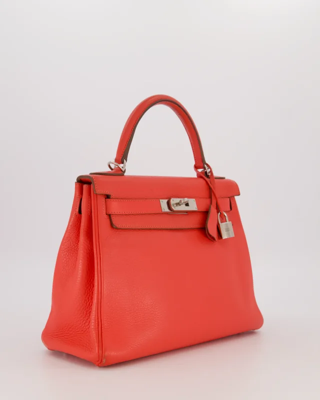 Hermès Kelly 28 Retourne Bag in Pink Togo leather from Sellier, photo 4 of 20