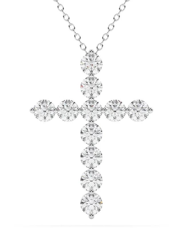 Lab Grown Diamonds 14K 5.00 ct. tw. Lab-Grown Diamond Necklace, image 1 of 1 from Rue La La