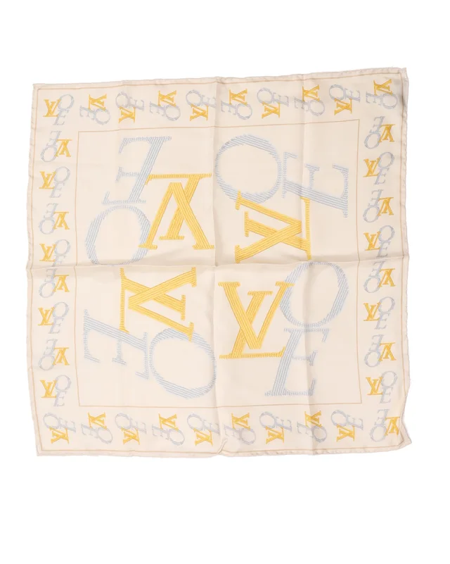 Louis Vuitton That's Love Silk Scarf in Silk from A Retro Tale, photo 2 of 2
