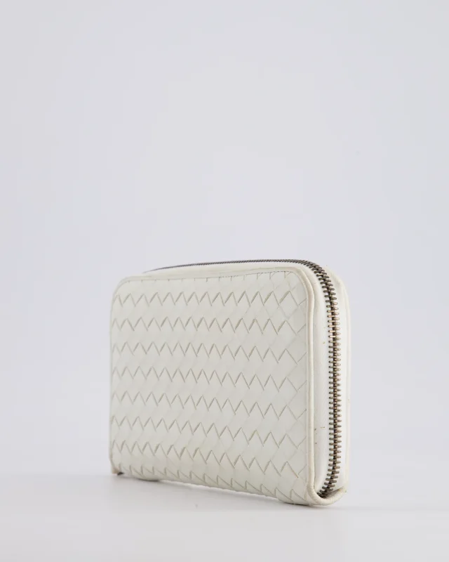 Bottega Veneta Intrecciato Wallet in White Woven leather from Sellier, photo 10 of 12