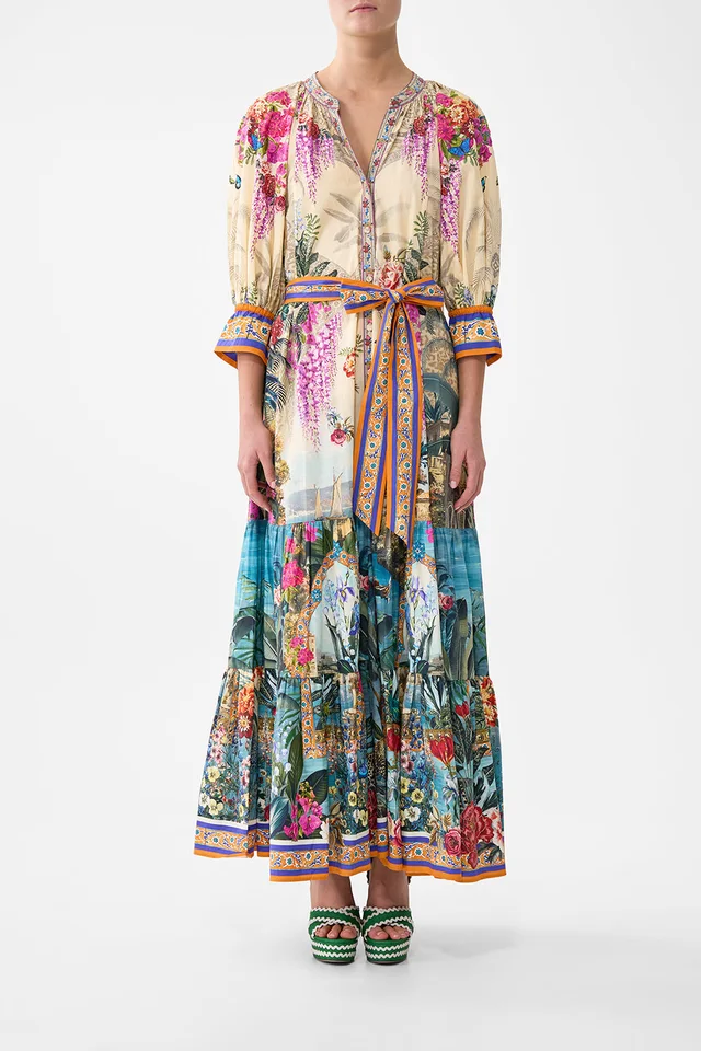 Camilla eBoutique TIERED SHIRT DRESS WITH SHORT SLEEVE BODRUM BOTANICALS from CAMILLA, photo 1 of 1