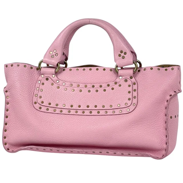 Celine Boogie Bag Handbag Leather Pink in Pink Leather from The Reluxe
