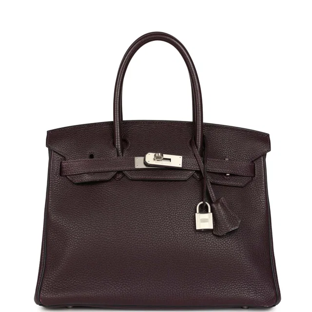Hermès Special Order (HSS) Birkin 30 Raisin, Bleu Indigo Togo Brushed Palladium Hardware in Blue Togo leather from Madison Avenue Couture