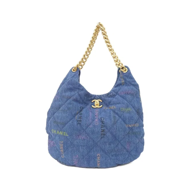 Chanel Shoulder Bag Blue in Blue Denim from The Reluxe
