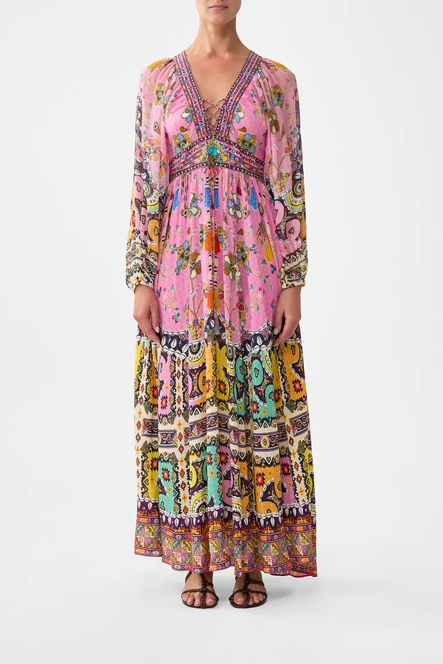 Camilla eBoutique LACE UP FRONT LONG DRESS PATCHWORK PANORAMA from CAMILLA, photo 1 of 1