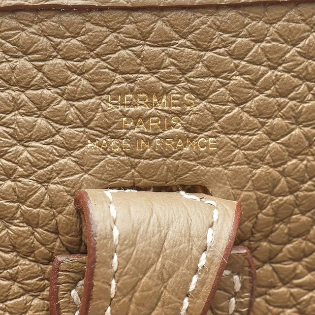 Hermès Evelyne 16 TPM Taurillon Clemence Etoupe Bag in Taupe Clemence leather from A Retro Tale, photo 5 of 8