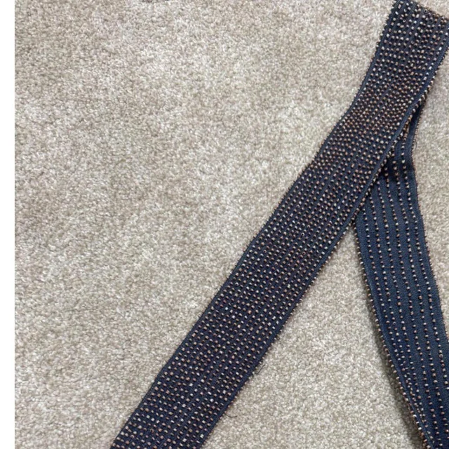 Moynat Women's Party Bag - Navy/Multi in multicolor|blue from Depop, photo 5 of 9