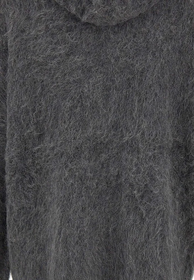 7 For All Mankind Fuzzy Zip Hooded Cardigan, photo 6 of 7 from SENSER